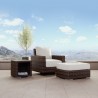 Montecito Swivel Rocker Club Chair in Canvas Flax w/ Self Welt - Lifestyle