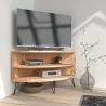 Crawford and Burke Cambria Reclaimed Wood 43" Corner Media Stand, Lifestyle - Crawford and Burke Cambria Reclaimed Wood 43" Corner Media Stand, Lifestyle
