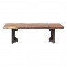 Moe's Home Collection Bent Coffee Table Smoked - Front Angle