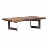 Moe's Home Collection Bent Coffee Table Smoked - Front Side Angle