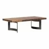 Moe's Home Collection Bent Coffee Table Smoked - Front Side Angle - Moe's Home Collection Bent Coffee Table Smoked - Front Side Angle