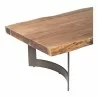 Moe's Home Collection Bent Coffee Table Smoked - Side Closeup Top Angle - Moe's Home Collection Bent Coffee Table Smoked - Side Closeup Top Angle