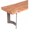 Bent Bench Large Smoked - Edge Angle