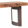 Moe's Home Collection Bent Bench Large Smoked - Base Angle