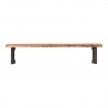 Moe's Home Collection Bent Extra Small Bench - Smoked - Front