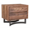Moe's Home Collection Bent Nightstand Smoked - Front Side Angle