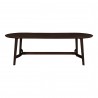 Moe's Home Collection Trie Dining Table Small / Large Dark Brown - Front Angle