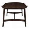 Moe's Home Collection Trie Dining Table Small / Large Dark Brown - Side Angle