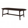 Moe's Home Collection Trie Dining Table Small / Large Dark Brown - Front Side Angle