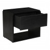 Moe's Home Collection Quinton Nighstand Black - Front Side Opened  Angle