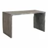 Moe's Home Collection Tyrell Desk, Grey - Front Side Angle - Moe's Home Collection Tyrell Desk, Grey - Front Side Angle