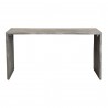 Moe's Home Collection Tyrell Desk, Grey - Front Angle