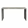Moe's Home Collection Tyrell Desk, Grey - Front Angle - Moe's Home Collection Tyrell Desk, Grey - Front Angle