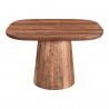 Moe's Home Collection Freed Dining Table Smoked - Front Top Angle
