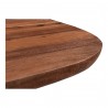 Moe's Home Collection Freed Dining Table Smoked - Side Closeup Top Angle