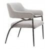 Zuo Modern Vesterboro Accent Chair Gray - Angled-side View