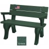 Polly Products Veterans Bench With Arms standard engraving & inlay3