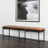 Sunpan Zancor Bench - Tan Leather - Lifestyle - Sunpan Zancor Bench - Tan Leather - Lifestyle