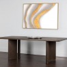 Sunpan Giulietta Dining Table Rectangular 90.5'' in Dark Brown - Lifestyle