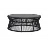 Sunset West Milano Coffee Table w/ 40" Round Honed Absolute Granite Insert Top - Front Angle