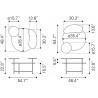 Viken Coffee Table Multicolor -  Dimensions