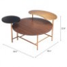 Viken Coffee Table Multicolor - Table Dimensions