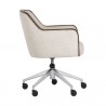 Sunpan Foley Office Chair - Effie Linen - Side Angle