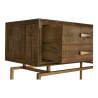 Moe's Home Collection Annecy Console Table - Side Closeup Opened  Angle
