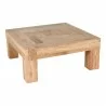 Moe's Home Collection Evander Coffee Table Aged Oak - Front Side Angle - Moe's Home Collection Evander Coffee Table Aged Oak - Front Side Angle