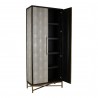 Moe's Home Collection Mako Tall Cabinet - Front Side Opened Angle