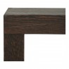 Moe's Home Collection Evander Console Table - Rustic Brown - Side Closeup Angle