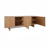 Moe’s Home Collection Madison Sideboard Natural - Angled with Opened Cabinet