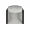 Sunset West Malibu Dining Chair in Cast Silver, No Welt Top