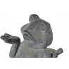 Alfresco Home Care-Free Frog Garden Statue - Closeup Top Angle