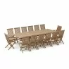 Anderson Teak Valencia Rectangular Extension Table with Classic Folding Armchair and Folding Chair 6 - Anderson Teak Valencia Rectangular Extension Table with Classic Folding Armchair and Folding Chair 6