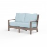 Laguna Loveseat in Canvas Skyline, No Welt - Front Side Angle
