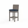 Coronado Counter Stool in Spectrum Indigo w/ Self Welt - Front Side Angle - Coronado Counter Stool in Spectrum Indigo w/ Self Welt - Front Side Angle