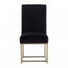 Sunpan Joyce Dining Chair in Cube Black - Front Angle