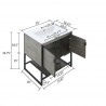 Manhattan Comfort Scarsdale 24" Bathroom Vanity Sink 