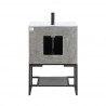 Manhattan Comfort Scarsdale 24" Bathroom Vanity Sink in Grey