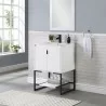 Manhattan Comfort Scarsdale 24" Bathroom Vanity Sink in White - Manhattan Comfort Scarsdale 24" Bathroom Vanity Sink in White