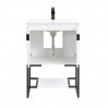Manhattan Comfort Scarsdale 24" Bathroom Vanity Sink in White Back