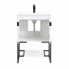 Manhattan Comfort Scarsdale 24" Bathroom Vanity Sink in White Back - Manhattan Comfort Scarsdale 24" Bathroom Vanity Sink in White Back