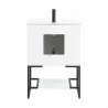 Manhattan Comfort Scarsdale 24" Bathroom Vanity Sink in White  - Manhattan Comfort Scarsdale 24" Bathroom Vanity Sink in White 