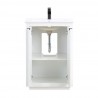 Manhattan Comfort Malverne 24" Bathroom Vanity Sink in White Back