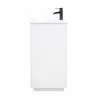 Manhattan Comfort Malverne 24" Bathroom Vanity Sink in White Other Side - Manhattan Comfort Malverne 24" Bathroom Vanity Sink in White Other Side