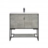 Scarsdale 36" Bathroom Vanity Sink in Grey Front