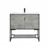 Scarsdale 36" Bathroom Vanity Sink in Grey Front - Scarsdale 36" Bathroom Vanity Sink in Grey Front