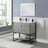 Scarsdale 36" Bathroom Vanity Sink in Grey - Scarsdale 36" Bathroom Vanity Sink in Grey