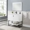 Scarsdale 36" Bathroom Vanity Sink in White - Scarsdale 36" Bathroom Vanity Sink in White